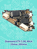 Happymodel Diamond VTX 5.8G 40ch 25mw-200mw Switchable VTX with DVR