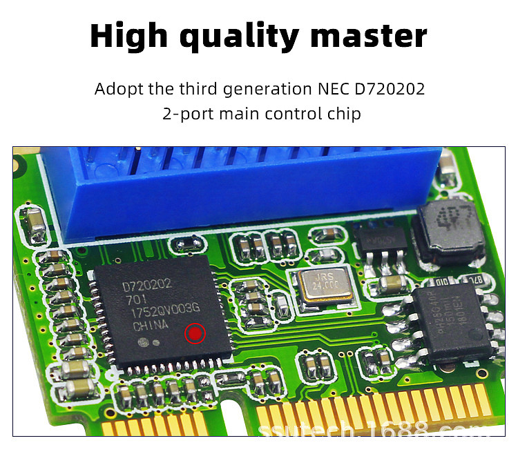 XT-XINTE Mini PCI-E to USB 3.0 Adapter Card MINI PCI Express to 19-Pin / 20pin USB3.0 Expansion Card 15pin SATA Power Port for Desktop PC