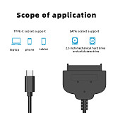 XT-XINTE USB 3.1 Type-C 5Gbps USB-C to SATA Converter Adapter Transmission Cable 30cm OTG for 2.5 inch Hard Disk Driver SSD HDD 2.5  SATA