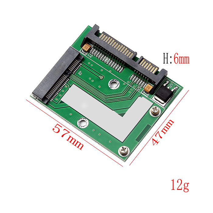 XT-XINTE Mini PCI-E MSATA SSD to 2.5  SATA 6.0Gbps Adapter Converter Card SATA3 MINI PCI Express Module Board for Computer PC Desktop