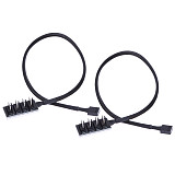 XT-XINTE 1 to 5/4 Pins Molex TX4 PWM CPU Cooler Computer PC Chasis Cooling Fan Hub Splitter Adapter Braided Power Cable 35cm