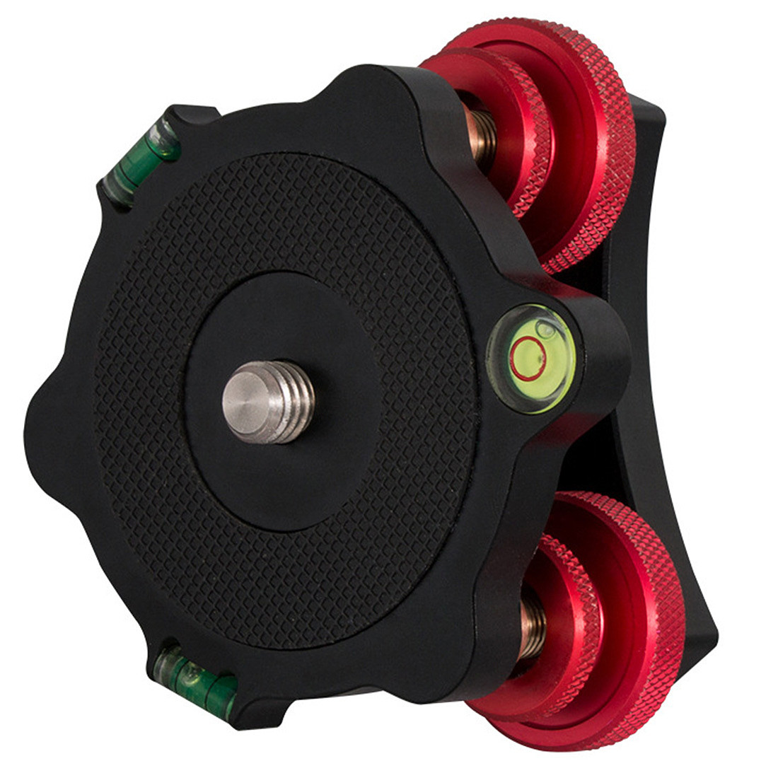 BGNING LP64 Camera Tripod Head Leveling Base Aluminum Alloy Triple