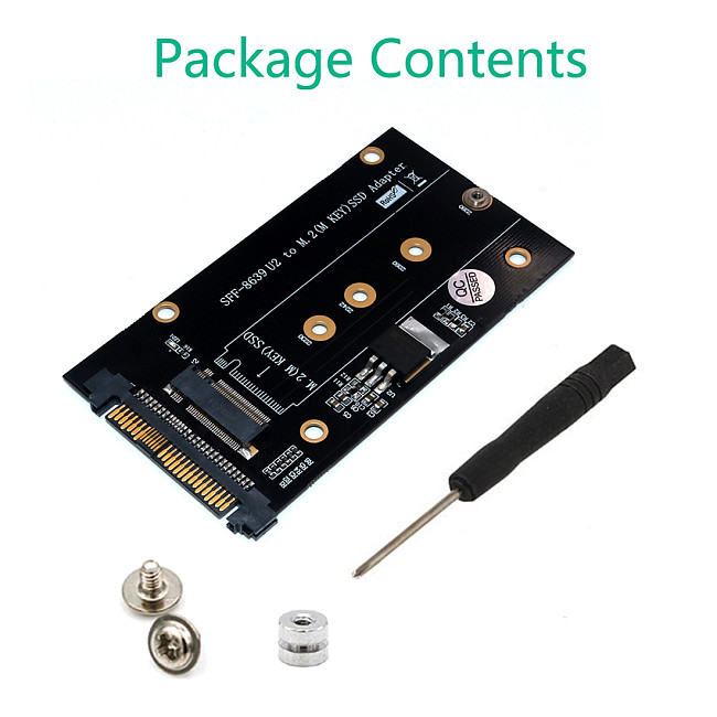 XT-XINTE Upgrade M.2 SSD M Key to U.2 SFF-8639 Adapter PCI-Express U2 to M2 for NVME SSD Expansion Card 2230/2242/2260/2280 Add On Cards