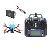 QWinOut Featherbird-135 135mm Brushless FPV Racing Drone 2S DIY RC Quadcopter RTF with MiniF4 FC Flysky FS I6 Remote Controller 7.4V 2S 450MAH Battery