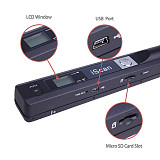XT-XINTE Creative Mobile iScan Portable Handheld Document Scanner 315*102*52mm 900 DPI USB 2.0 LCD LCD Scanner A4 Document Photo Receipts Book