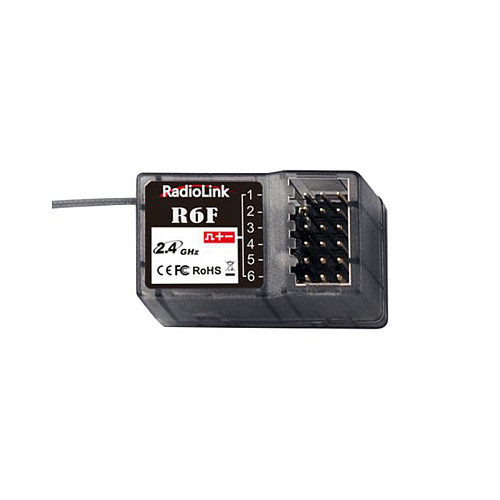 RadioLink R6F 2.4Ghz 6CH 6 Channel RC Car Receiver for RC6GS RC4GS RC3S RC4G T8FB RC Transmitter Remote Controller Boat Car Toys