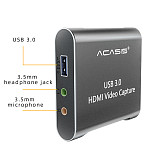 Acasis 4K HDMI Video Capture Card USB 3.0 HD Recorder For Game/Video Live Streaming ps4/ns/xbox