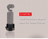 STARTRC 3D Printed Universal Mount Extended Tripod Adapter + 1/4 Screws Cold Shoe Base Holder for DJI OSMO Pocket Handheld Gimbal Camera