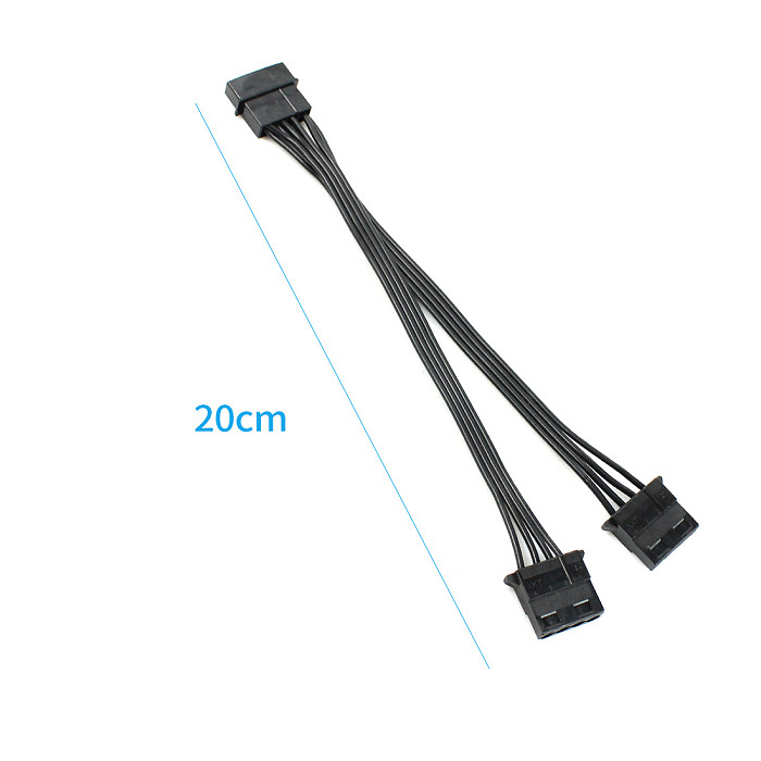 XT-XINTE Power Supply 4P Divided Into Two 4P IDE Extension Line 20cm