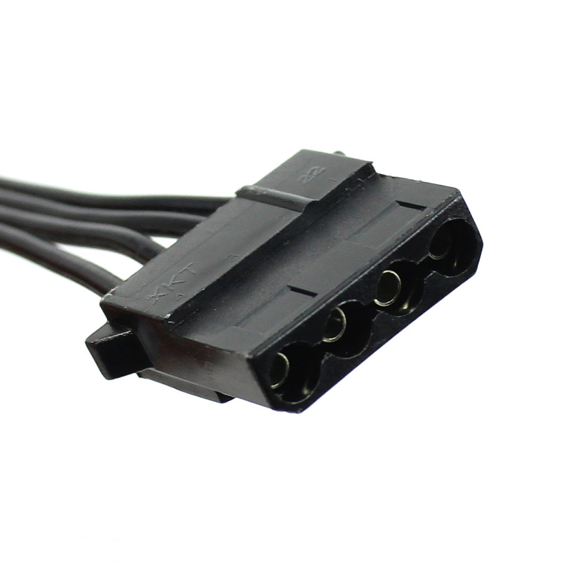 XT-XINTE 4P Extension Cable 18AWG Positive Marking Line 4D Ports Power Cable ​20CM