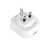 Mingchuan Smart Socket EU UK Plug USB Charging DC 5V 2A Voice APP Control Home Switch Adpter With Smart Light Sensor LED Night Light