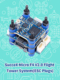 iFlight SucceX Micro F4 V2.0 FlyTower System Stack 2-4S with SucceX Micro F4 Flight Controller 12A ESC 200mW VTX for DIY FPV Racing Drone Quadcopter