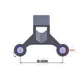 JMT 3D Print XT60 Plug Holder TPU 3D Printing Fix Mount for XT60 Plug FPV Racing Drone Battery Connector