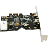 XT-XINTE PCI Express PCI-E x1 to 3 Ports 1394B Controller Card Add On Card for FireWire 800 IEEE 1394 B 2+1 Digital Camera Video Capture