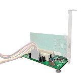 XT-XINTE Desktop PCI Express PCI-e to Dual PCI Adapter Card PCIE PCI Slot Expansion Riser Card USB 3.0 Add on Cards Converter