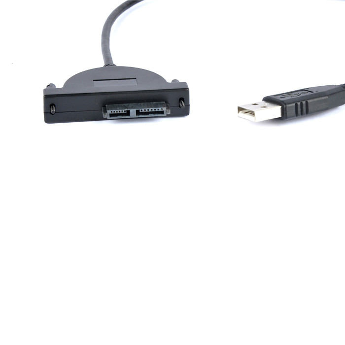 XT-XINTE USB 2.0 to Mini Sata 7+6P 13Pin Adapter Cable for 2.5 Inch Hard Drive SSD Laptop CD/DVD ROM Slimline Optical Drive Converter