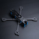 iFlight Cidora SL5 FPV Freestyle Frame Kit 215mm 5 Inch Squish X Carbon Fiber Airframe Rack With 5mm Arm Compatible Xing X2207 Motor/5inch Prop for DIY FPV Racing Drone Quadcopter