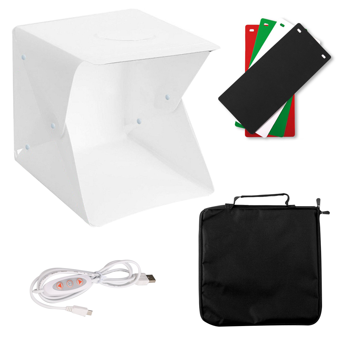XTXINTE Mini Photo Studio Light Box Adjustable Brightness Portable