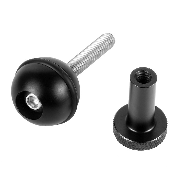 BGNING Diving Shell Bracket Aluminum Alloy CNC Diving Dual Handheld Stabilizer Fill Light Arm Grip With Anti-loose Ball Head for Photography Sports Camera