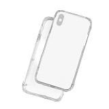 FCLUO Drop-proof Glass Phone Case Voice Hole Transparent Shell Case With Airbag for Apple iphone X/XS XR XS MAX