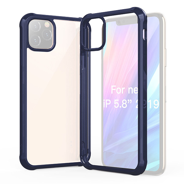 FCLUO Four-corner Drop-proof Protective Cover Acrylic Hard Shell Case for Apple iphone11 5.8 inch 6.1 inch 6.5 inch Mobile Phones 