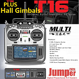 Jumper T16 Plus with HALL Gimbals Open Source Multi-protocol Radio Transmitter JP4-in-1 RF Module 2.4G 16CH 4.3  LCD