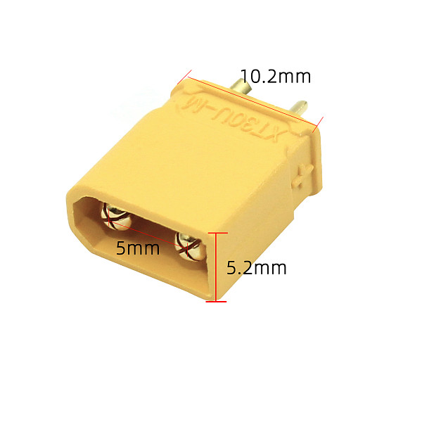 10pairs Amass XT30U Male Female Bullet Connector Plug the Upgrade XT30 For RC FPV Lipo Battery RC Quadcopter (5 Pair)