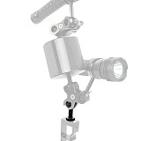 BGNing Aluminum 1 Inch Extended Ball Head Diving Equipment Outdoor Diving Photography Bracket 1/4 Adjustable Screw Length for Gopro / Osmo Action / Xiaoyi / Tencent EKEN