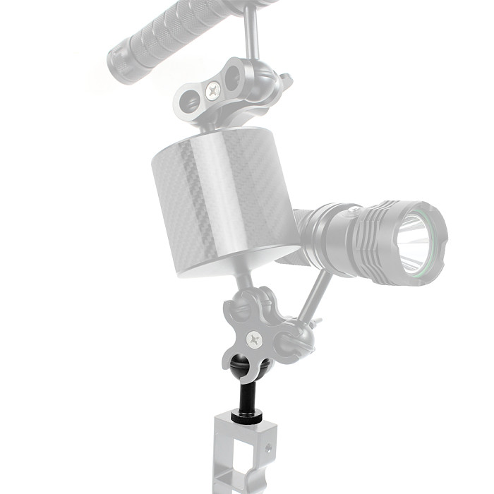 QWINOUT Aluminum Alloy Anti-Reverse Extended Ball Head Equipment Outdoor Diving Photography Ball Head Bracket Adjustable Screw Active Ball Head Seat For DJI OSMO 360