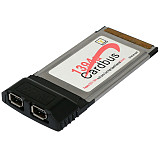 XT-XINTE 2 Port 6 Pin 1394A IEEE 1394 CardBus Card 54mm for PCMCIA Digital Camera DV Camcorders Hard Disks Removable Drives Laptop PC