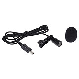 ShenStar Portable Mini USB Cable Microphone High quality Lavalier Tie Clip External Adapter Microphone for Gopro Hero 3 3+ 4 Camera Parts