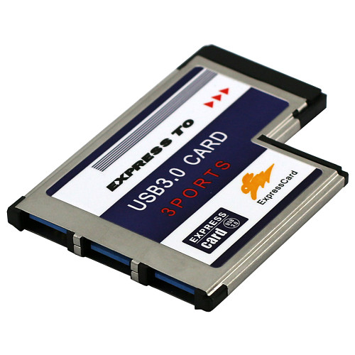 XT-XINTE 3 Ports Hidden Inside USB 3.0 to Expresscard 54mm USB3.0 Adapter Converter for PCMCIA Express Card Laptop Notebook PC
