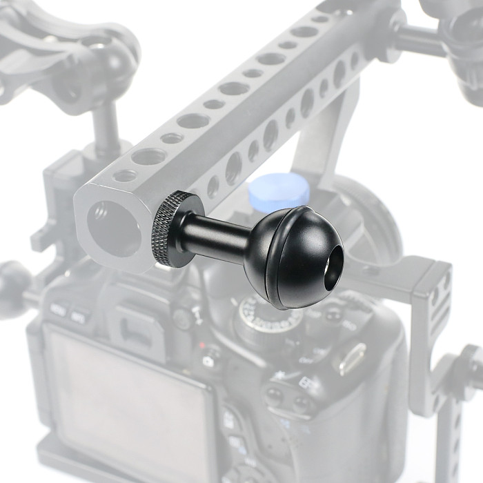 For DJI OSMO 360 GoPro13 BGNING Ball Mount Adaptor Aluminum Alloy CNC Anti-Reverse Adjustabled-Length Ball Head Adapter for Action Camera Photography Diving Equipment DSLR Cage