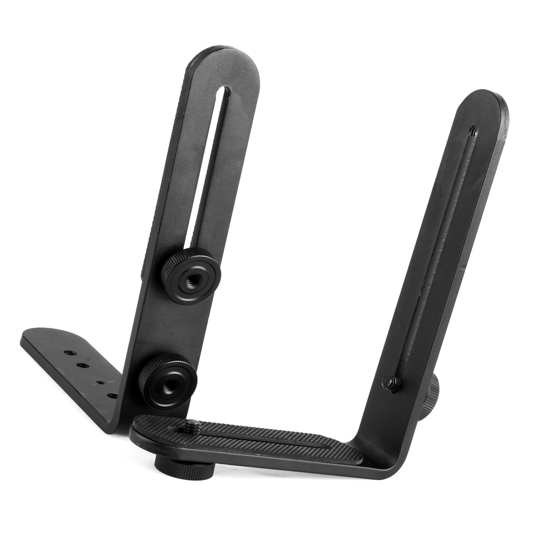 BGNING Camera Flash Mount Bracket Dual L Shaped Bracket Holder Mount