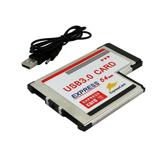 XT-XINTE 2 Dual Ports USB 3.0 HUB Express Card ExpressCard 54mm Hidden Adapter Converter USB3.0 for PCMCIA Laptop PC