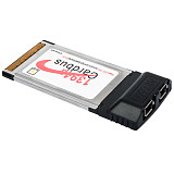 XT-XINTE 2 Port 6 Pin 1394A IEEE 1394 CardBus Card 54mm for PCMCIA Digital Camera DV Camcorders Hard Disks Removable Drives Laptop PC