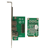 XT-XINTE Mini PCI-E to IEEE 1394 Controller Card Combo 1x 1394A 6Pin & 2x 1394B 9Pin Adapter for Firewire Digital Camera DV HDD Removable