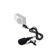 ShenStar Portable Mini USB Cable Microphone High quality Lavalier Tie Clip External Adapter Microphone for Gopro Hero 3 3+ 4 Camera Parts