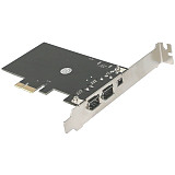 XT-XINTE PCIe Combo 3 Ports 1394A 1x 4Pin 2x 6Pin Expansion Card PCI Express to IEEE 1394 Adapter Controller for Firewire Desktop PC