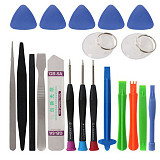 FCLUO 20in1 Mobile Phone Repair Tools Kit Tweezers Spudger Pry Screen Opening Screwdriver Hand Tools Set for iPhone X 8 7 for Samsung