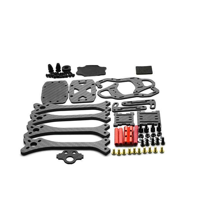 JMT X Type 215mm Full Carbon Fiber FPV Racing Drone Frame Kit 5inch for DIY Aircraft Quadcopter Model Spare Parts RC Racer Accessory