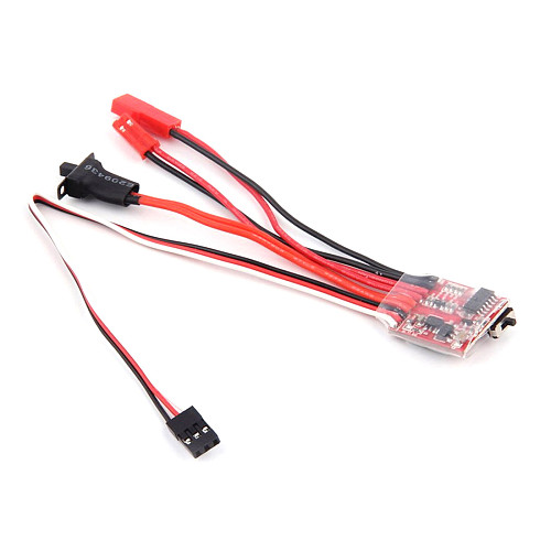 JMT ​20A / 30A Brush ESC 2KHz Forward Reverse Bidirectional Speed Controller with Brake 30*23*5mm for RC Boat Car Tank Rock Crawlers
