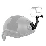 BGNING Aluminum Alloy Sports Camera Helmet Fixed Seat Accessories Mounting Base with Upgraded Slot for Gopro/DJI Osmo Action/Xiaoyi Tencent EKEN and other Photography Equipment​