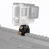 BGNING ​Action Camera Accessories Nylon Rail Mount for Picatinny Gun Airsoft Gun Shot Hunting Rifle Laser Mount Adapter for GoPro EKEN SJCAM DJI OSMO Action