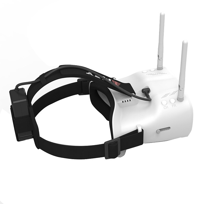 EMAX 5.8G 48CH Diversity FPV Goggles 4.3 Inches 480*320 Video Headset With Dual Antennas 4.2V 1800mAh Battery For Tinyhawk RC Drone FPV Racer