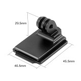 BGNING Aluminum Alloy Sports Camera Helmet Fixed Seat Accessories Mounting Base with Upgraded Slot for Gopro/DJI Osmo Action/Xiaoyi Tencent EKEN and other Photography Equipment​