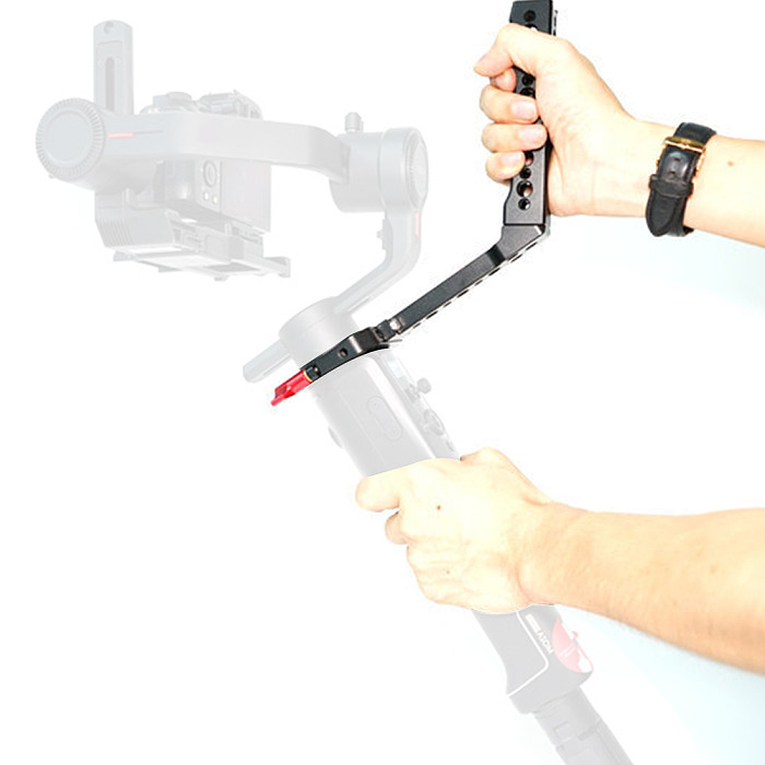 BGNing Air2 Portable Extension Handle Hand Grip for MOZA Air 2 Gimbal 3-Axis Camera Stabilizer Monitor Microphone LED Video Light Mount