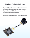 Hawkeye Firefly Split FPV Camera 4K 160 Degree HD DVR WDR Single Board Built-in Mic Low Latency TV for RC Plane FPV Racing Drone