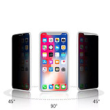 FCLUO Anti Glare Tempered Glass Screen Protector for iPhone X XS XR XS Max for Iphone 6/7/8 Plus Anti-peeping Privacy Protection Film