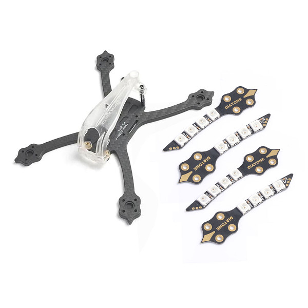 Diatone GT R369 Frame Kit with MAMBA 5V LED Board For 3inch 6S Crazy Racing Limited Edition FPV Racing DIY RC Drone Model Part